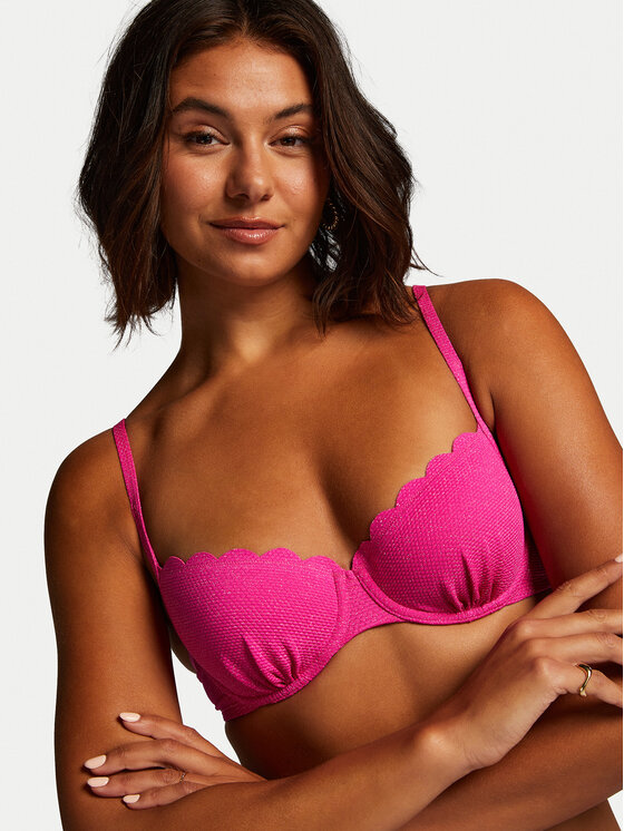 Hunkemöller Hunkemöller Góra od bikini Scallop 204862 Różowy
