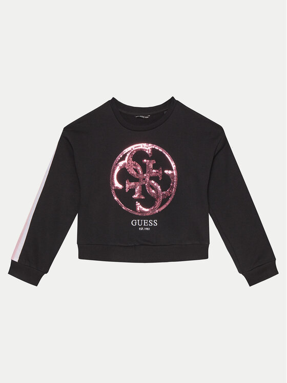 Guess Guess Pulóver J5RQ02 KAD74 Fekete Regular Fit