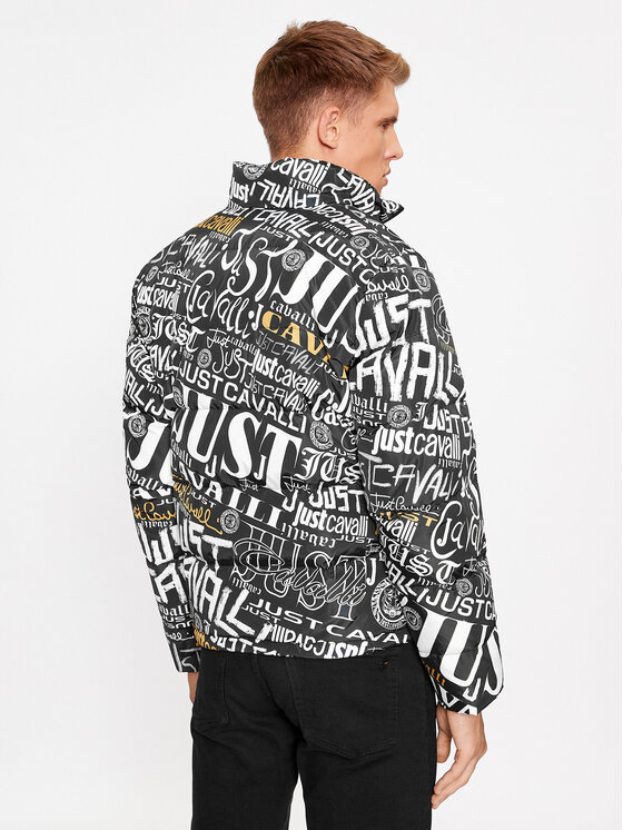 Just Cavalli Just Cavalli Μπουφάν πουπουλένιο 75OAUD18 Μαύρο Regular Fit