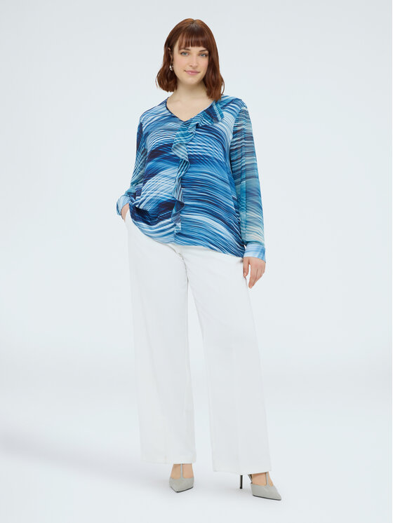 Fiorella Rubino Fiorella Rubino Blusa 2119T002505N0Z4 Blu Regular Fit