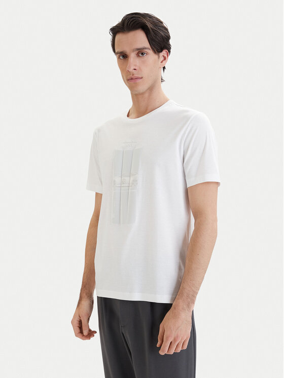 BOSS BOSS Marškinėliai PS Spirit70 Grx 50559811 Balta Regular Fit