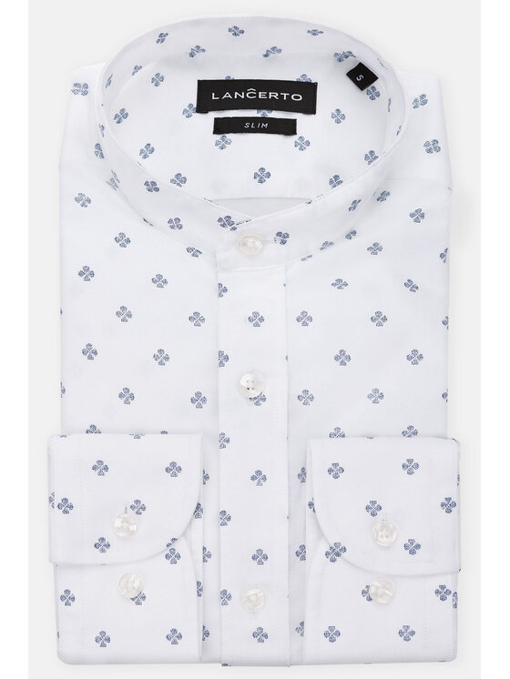 Lancerto Lancerto Koszula Theo KO073122000027 Biały Slim Fit