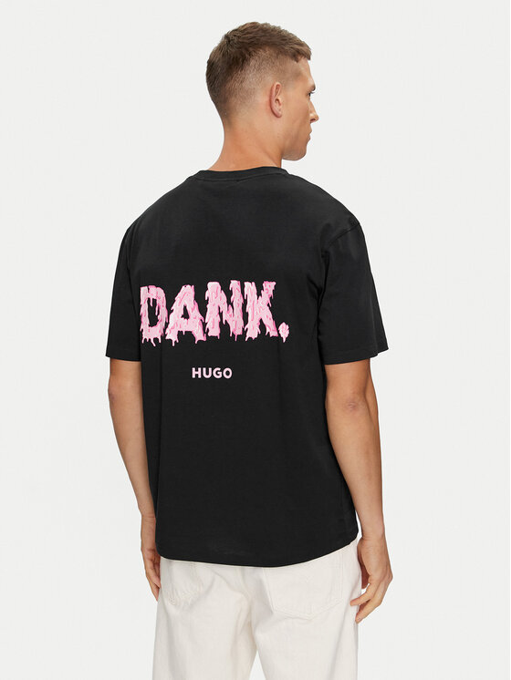 HUGO Hugo T-särk Danckugo 50517645 Must Relaxed Fit