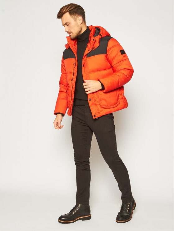 Lee Lee Kurtka zimowa Puffer L86NSZOL 112122746 Pomarańczowy Regular Fit