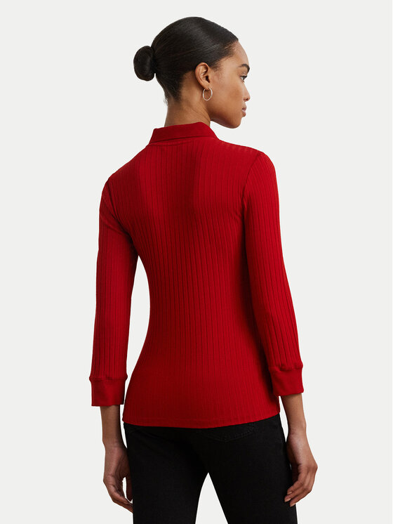 LAUREN RALPH LAUREN LAUREN RALPH LAUREN Pulover 200971091003 Rdeča Slim Fit