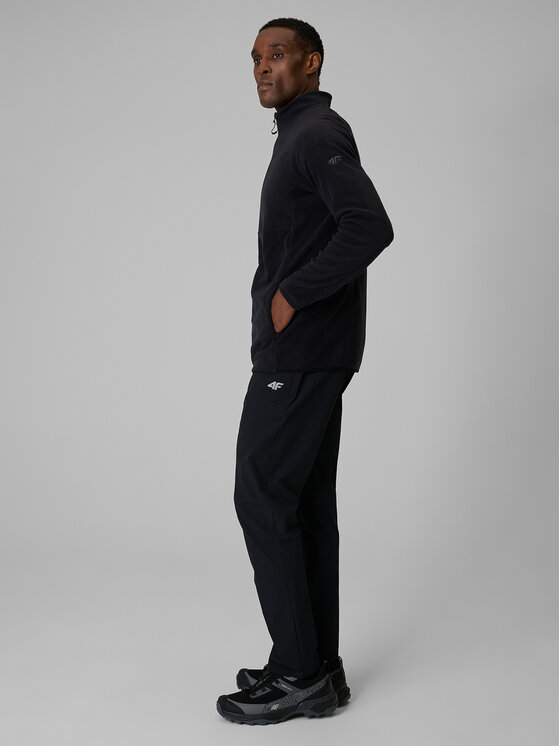 4F 4F Spodnie outdoor TREKKING Czarny Regular Fit