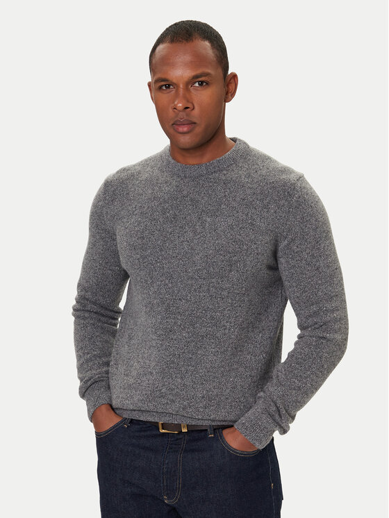Barbour Barbour Pulover Essential Tisbury MKN0844GY12 Gri Regular Fit