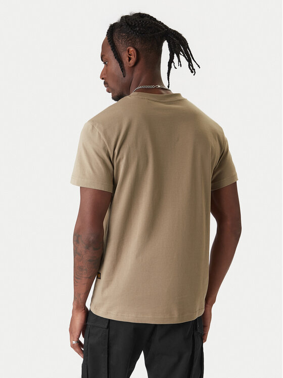 G-Star Raw G-Star Raw T-Shirt Text Chest D25968-C506 6057 Zielony Regular Fit