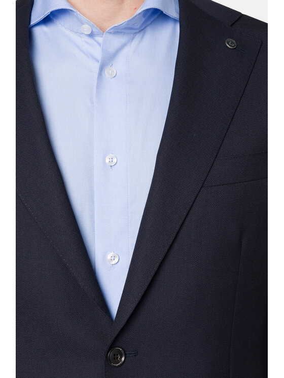 Lancerto Lancerto Marynarka Bafra MA073223000002 Granatowy Slim Fit