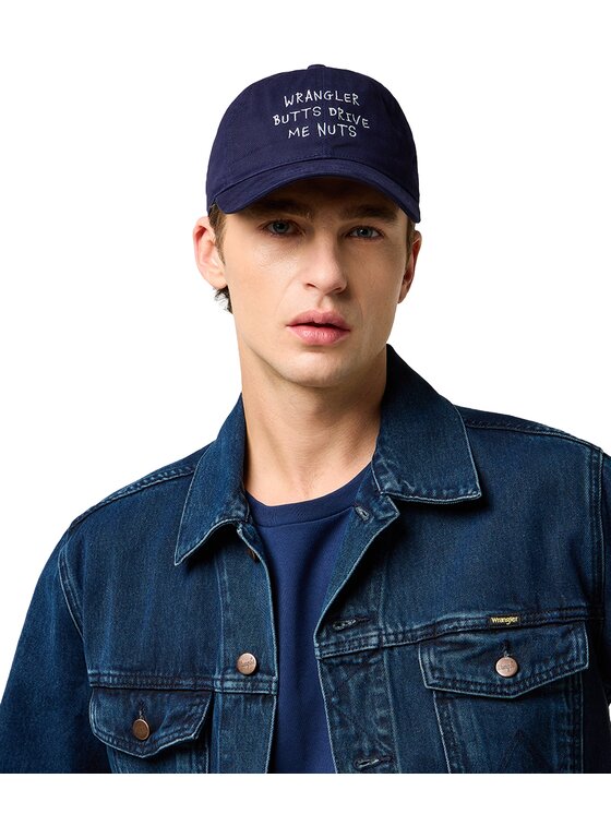 Wrangler Wrangler Czapka z daszkiem 112372362 Granatowy