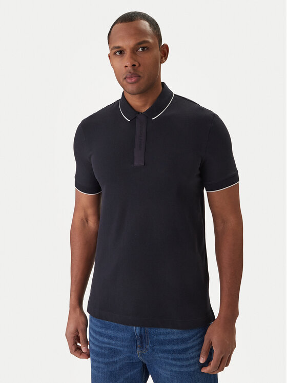 Armani Exchange Armani Exchange Polo XM001285 AF10366 UB101 Granatowy Slim Fit