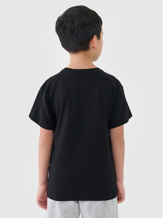 4F 4F T-Shirt 4FJWMM00TTSHM2331-20S Μαύρο Oversize