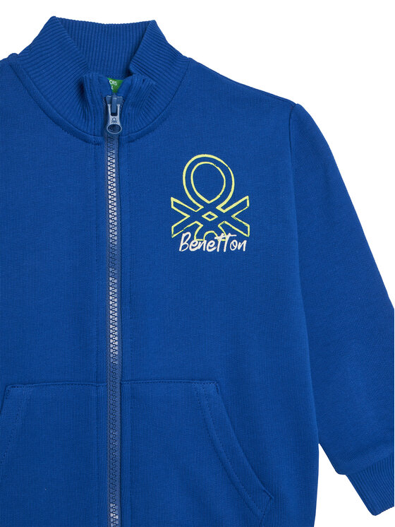 United Colors Of Benetton United Colors Of Benetton Mikina 3J70G503X Modrá Regular Fit