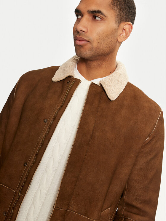 Milestone Milestone Naravni kožuh Tabeo 431632 21045 Rjava Regular Fit