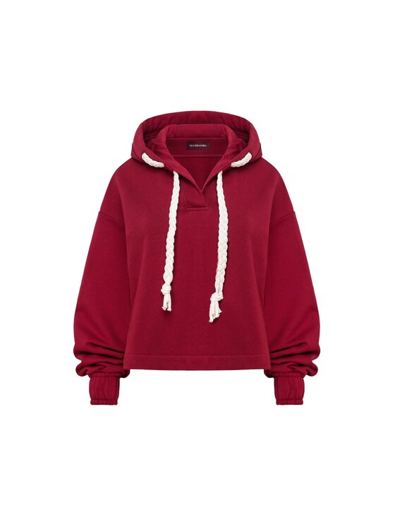 MANDRAGORA MANDRAGORA Bluza Sento Czerwony Standard Fit