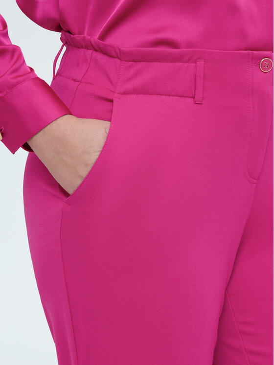 Fiorella Rubino Fiorella Rubino Spodnie materiałowe P629L002355N019 Różowy Regular Fit