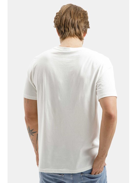 Cross Jeans Cross Jeans T-Shirt 16126-028 Beżowy Regular Fit