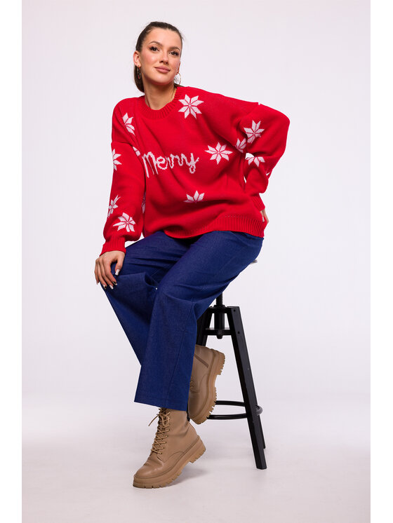 Made of Emotion Made of Emotion Maglione MXS10 Rosso Comfort Fit