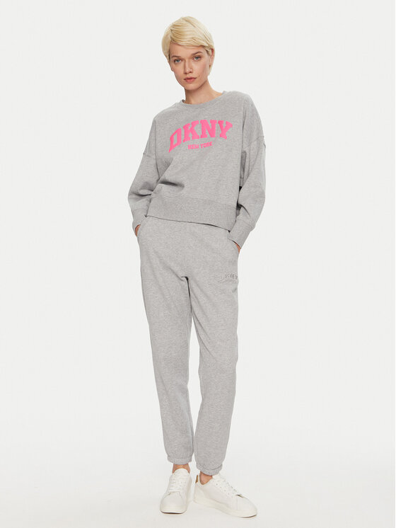 DKNY Sport DKNY Sport Долнище анцуг DP4P3471 Сив Regular Fit