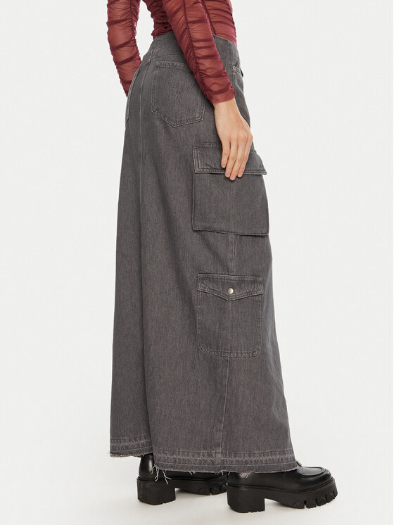 Patrizia Pepe Patrizia Pepe Farmer szoknya 8G0415/D080-S684 Szürke Regular Fit