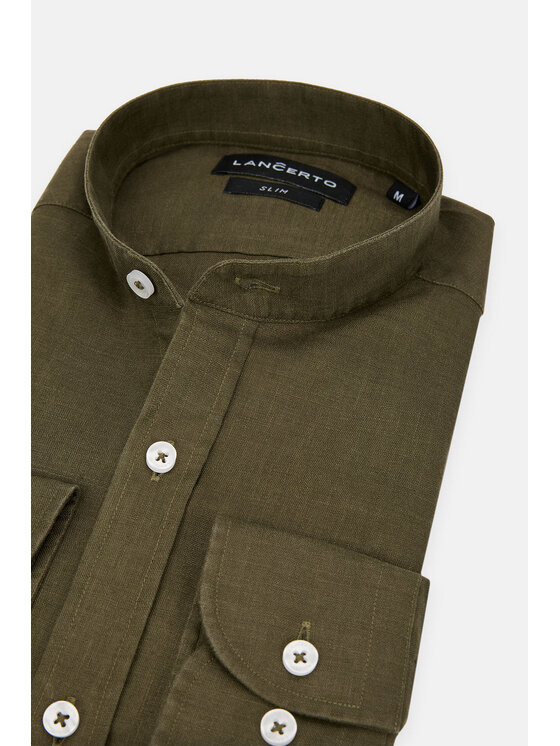 Lancerto Lancerto Koszula Edith KO000108555993 Zielony Slim Fit