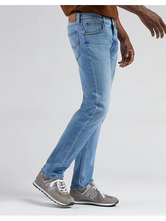Lee Lee Jeansy DAREN ZIP FLY Niebieski Straight Leg