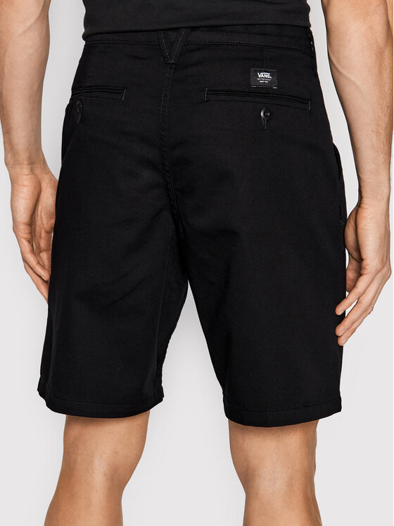 Vans Vans Bavlnené šortky Authentic VN0A5FJX Čierna Relaxed Fit
