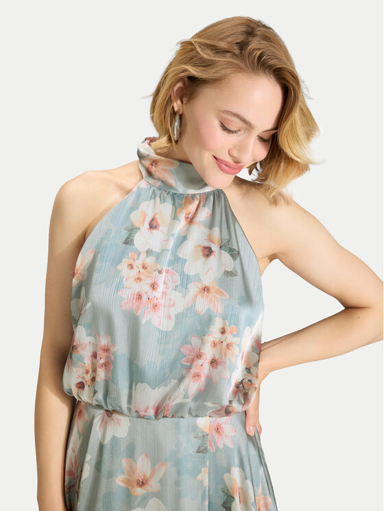 Swing Swing Vakarinė suknelė 5AK14900 Žydra Regular Fit