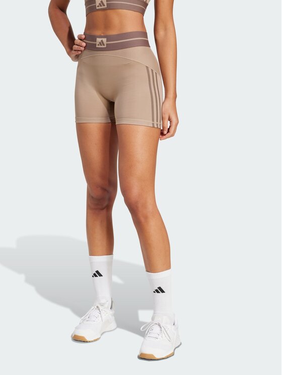 adidas adidas Szorty sportowe 152107 Brązowy Fitted Fit