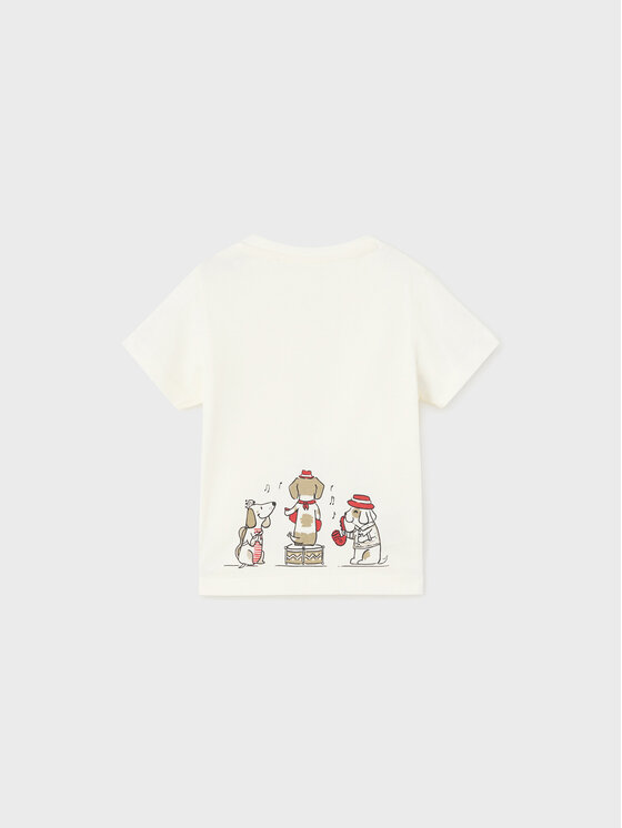 Mayoral Mayoral T-krekls 1017 Balts Regular Fit