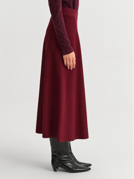 TATUUM TATUUM Spódnica midi MARITA Czerwony A-Line Fit