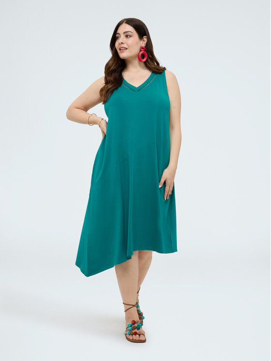 Fiorella Rubino Fiorella Rubino Sukienka codzienna 7805L001247N025 Zielony Regular Fit