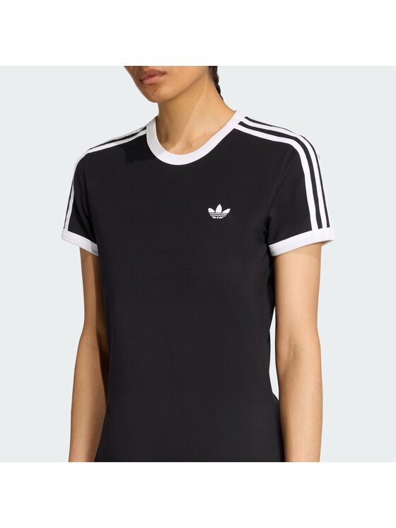adidas adidas Sukienka codzienna 3 STRIPES DRESS (SLIM) Czarny Slim Fit