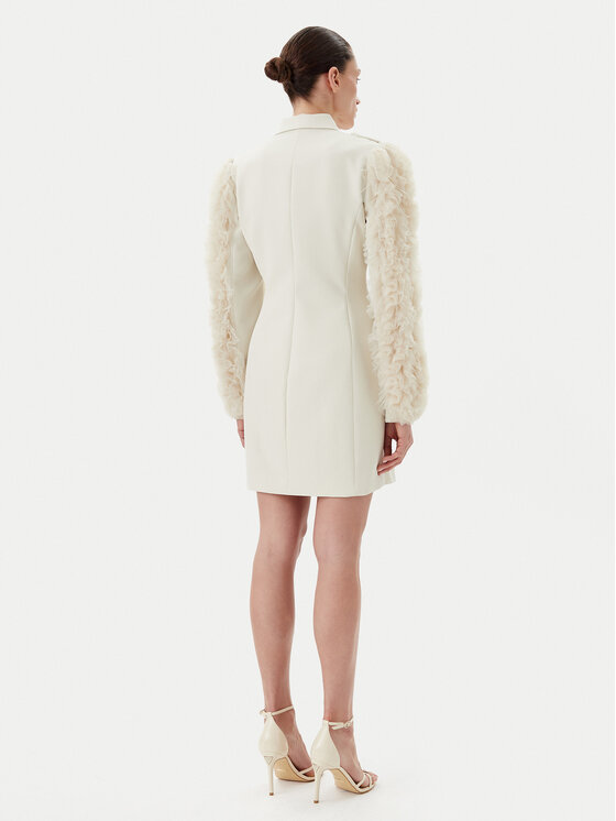 Bruuns Bazaar Bruuns Bazaar Sukienka koktajlowa Rubysus Tiwa BBW4443 Écru Regular Fit