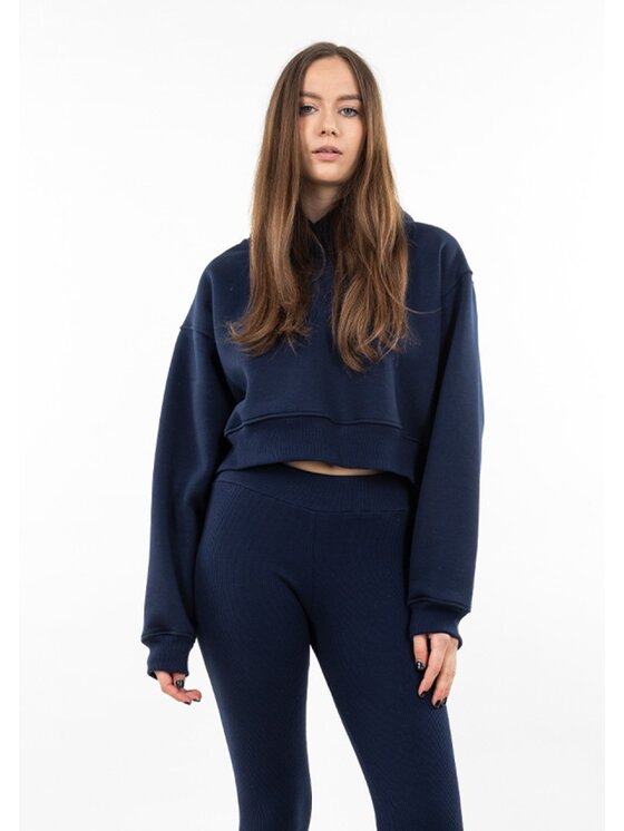 DKaren Sport DKaren Sport Bluza BDK-K-B11 Granatowy Classic Fit