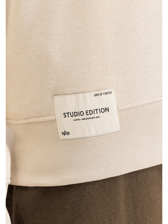 Alpha Industries Alpha Industries Bluza Studio Edition Hoodie Beżowy Loose Fit