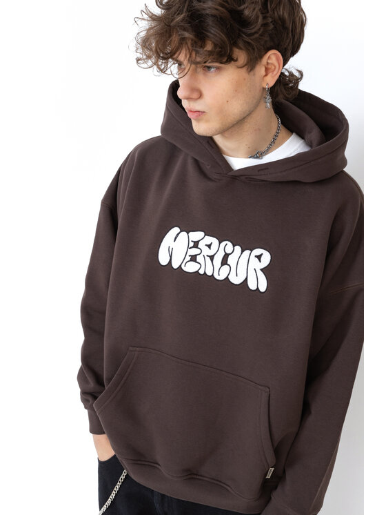 Mercur Mercur Bluza Mural Brązowy Comfort Fit