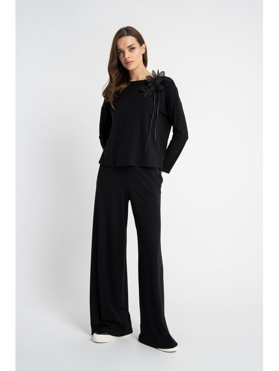 CLICK CLICK Halenka 10-6854 Černá Regular Fit