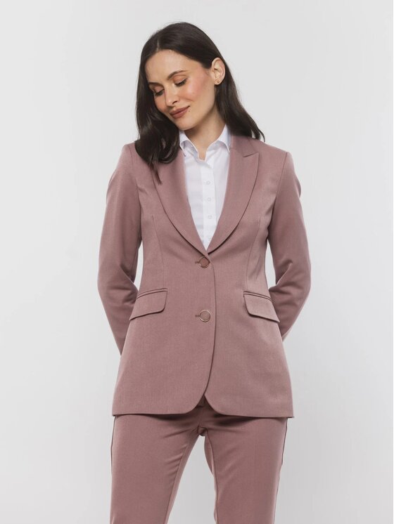 Willsoor Willsoor Marynarka 68236 Brązowy Slim Fit