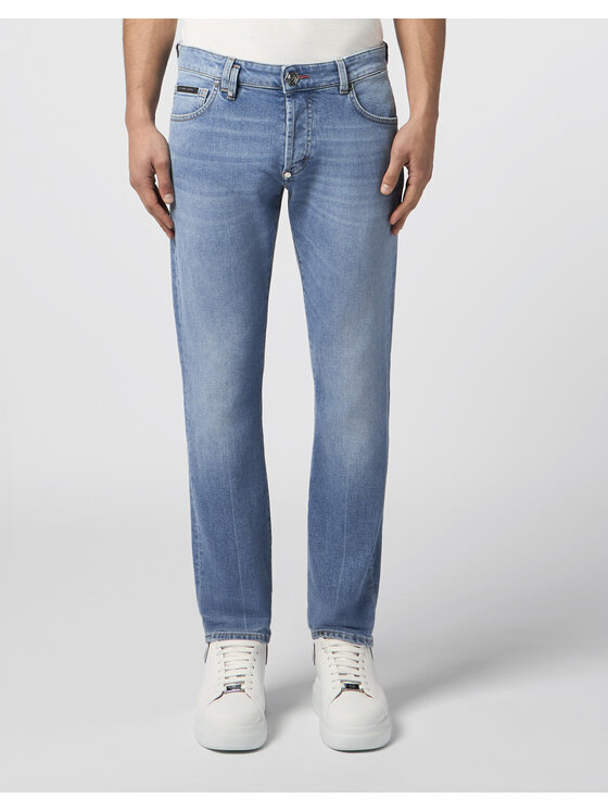 PHILIPP PLEIN PHILIPP PLEIN Jeansy 30651 Niebieski Straight Leg