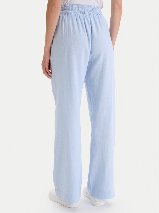 Nautica Nautica Штани з тканини W126-NALTR-1020-23X Блакитний Wide Leg