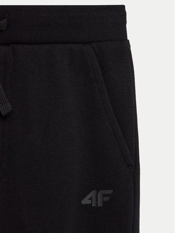 4F 4F Pantaloni da tuta 4FJWMM00TTROM0811 Nero Regular Fit