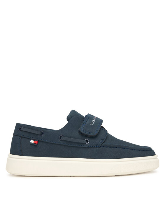 Tommy Hilfiger Pantofi Low Cut Velcro T1B4-34340-0315 S Bleumarin