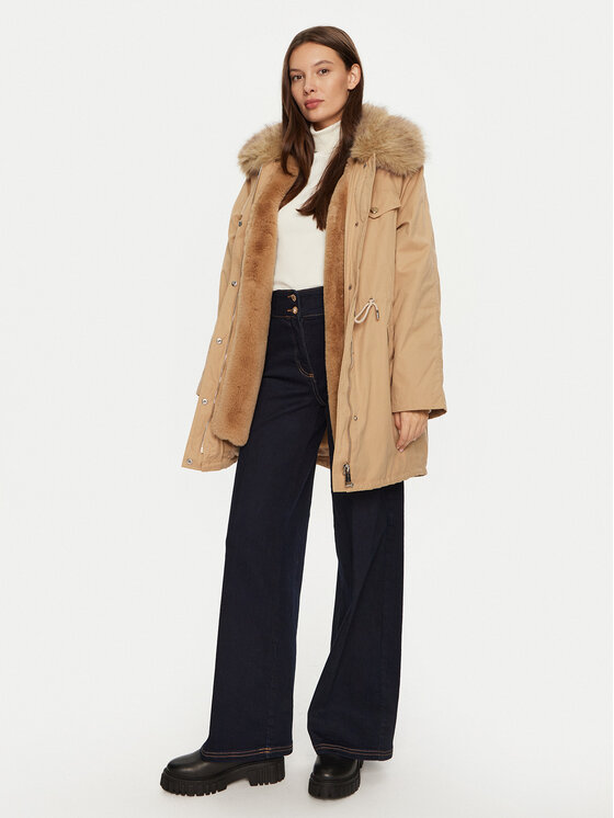 Guess Guess Parka Lucie W4BL45 WGK30 Beež Regular Fit