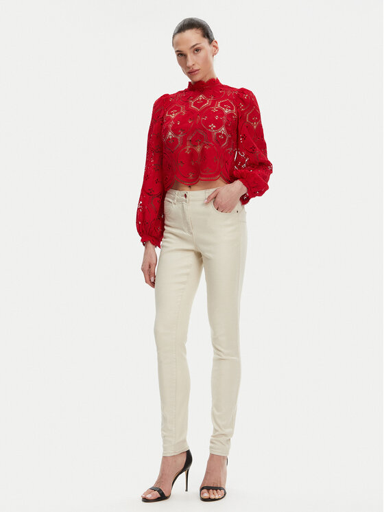 Morgan Morgan Bluzka 251-OMBRE Czerwony Regular Fit