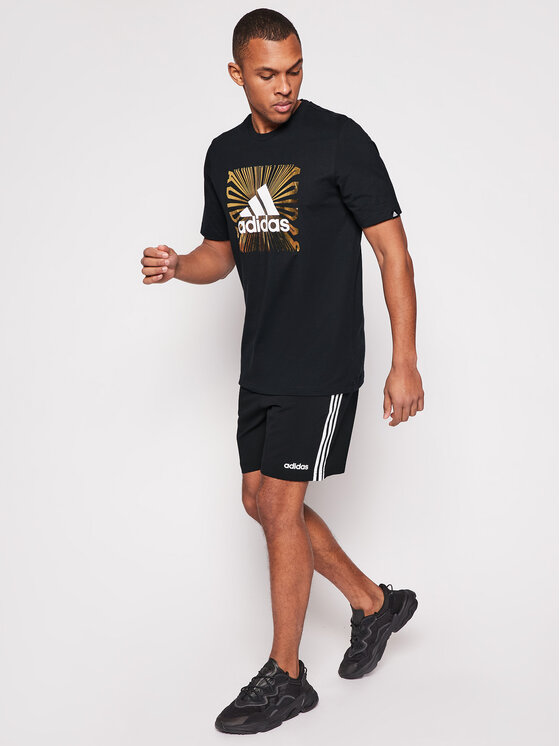 adidas Tričko Extmo Fl GL2393 Čierna Regular Fit • Modivo.sk