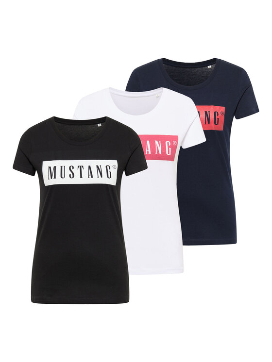 Mustang Mustang T-shirt Alina C Logo Tee Blu Regular Fit