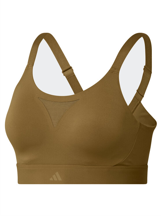 adidas adidas Špotni nedrček Tailored Impact Training High-Support Bra HR9729 Rjava