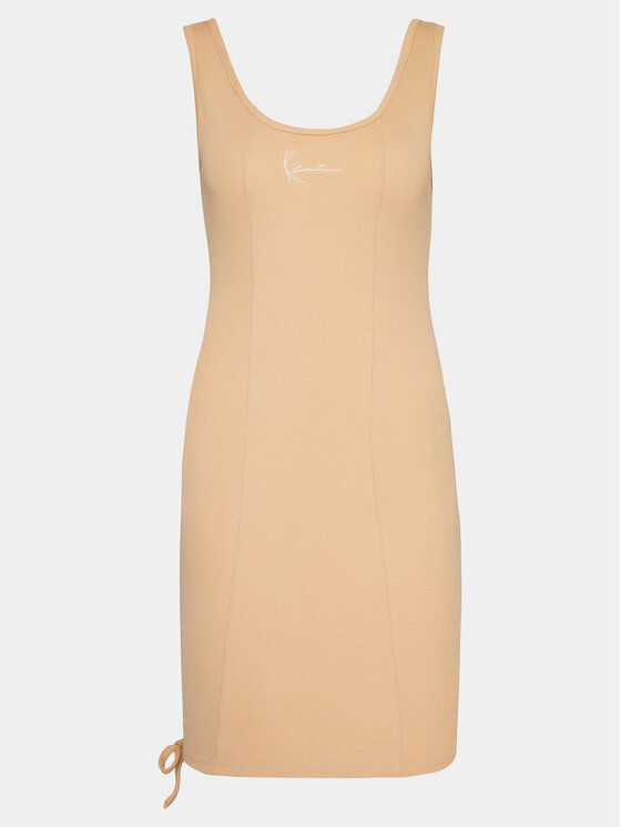 Karl Kani Karl Kani Vestito estivo KW241-032-1 Beige Slim Fit