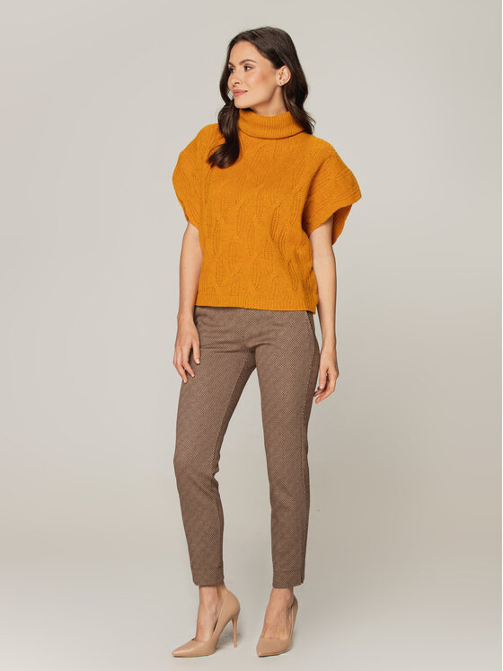 Willsoor Willsoor Sweter 66857/2 Żółty Loose Fit